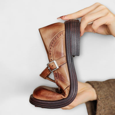 Velda – Elegant Mary Janes in Genuine Leather