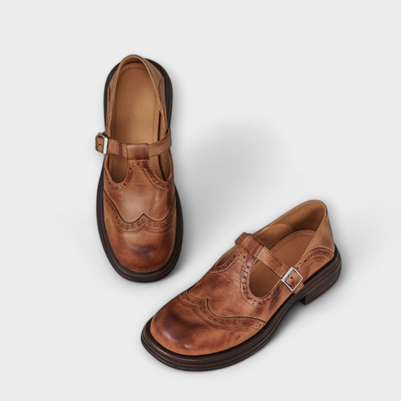 Velda – Elegant Mary Janes in Genuine Leather