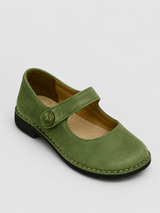 Mary Jane Schuhe Damen mit Riemen – Grün