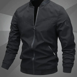 Matthias | Herren College Bomberjacke – Schwarz