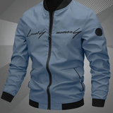 Matthias | Herren College Bomberjacke – Nebelblau