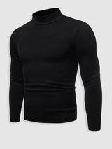 Alexander | Herren Frühlings Slim-Fit Rollkragenpullover – Schwarz