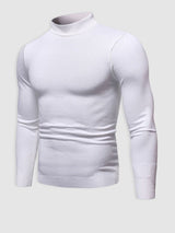 Alexander | Herren Frühlings Slim-Fit Rollkragenpullover – Weiß