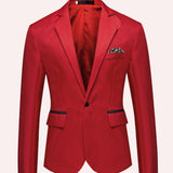 Levin | Herren Blazer mit Business Schnitt – Rot