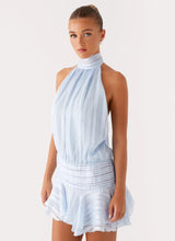 Miana | Damen Minikleid – Modernes Kurzkleid mit Elegantem Schnitt für Party 2026 – Blau