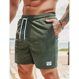 Milo | Herren Freizeitshorts mit Kordelzug Relaxed Fit – Armeegrün