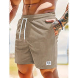 Milo | Herren Freizeitshorts mit Kordelzug Relaxed Fit – Khaki