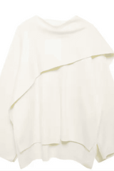 Gabriele – Elegante Cape-Jacke – Weiß