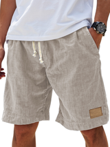 Bastian | Herren Bermuda Shorts mit Kordelzug – Beige