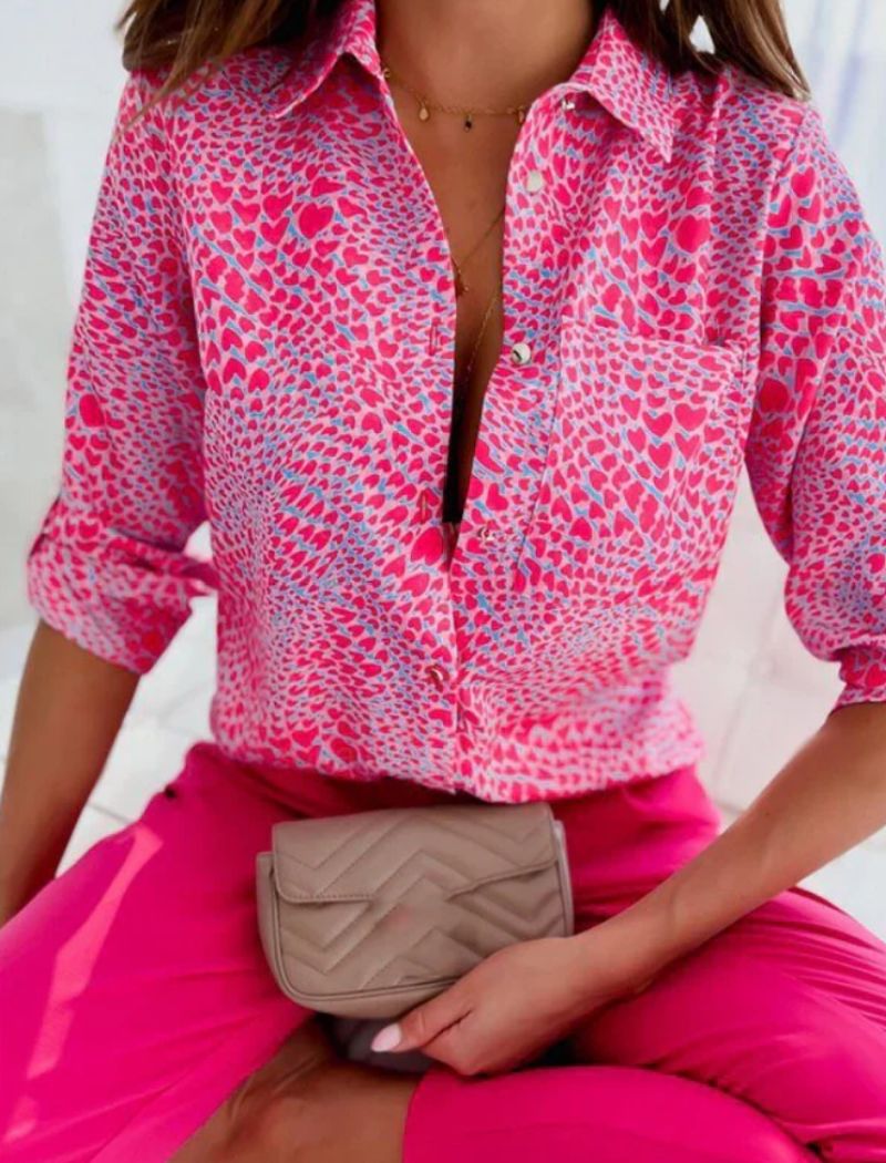 Assumpta® | Sommerbluse für Damen mit Umlegekragen