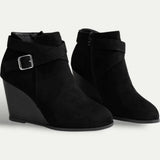 Modische Stiefeletten – Schwarz