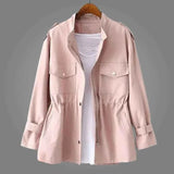 Modische Übergangsjacke Damen – Rosa