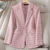 Modischer Blazer Damen – Hellrosa