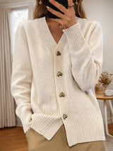 Zenaïde - superweiche Strickjacke – Beige