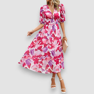 Bella | Theresa Florales Midikleid