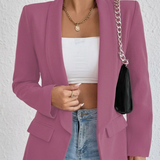 Noelle | Damen Blazer mit Offener Vorderseite und Stil – Mauve