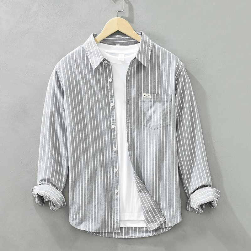 VALE | Jordan™ – Linen shirt with coastal stripes