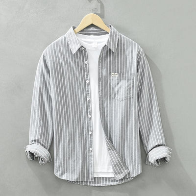 VALE | Jordan™ – Linen shirt with coastal stripes