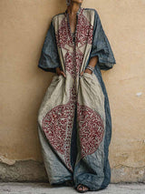 Melantha - Vintage-Print-Jumpsuit mit Soft-Touch – Khaki