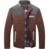 Ormbert | Herren Steppjacke mit Stehkragen – Braun
