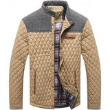 Ormbert | Herren Steppjacke mit Stehkragen – Khaki