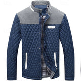 Ormbert | Herren Steppjacke mit Stehkragen – Marineblau