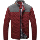 Ormbert | Herren Steppjacke mit Stehkragen – Weinrot
