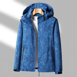 Outdoor Jacke Damen Bedruckt – Dunkelblau