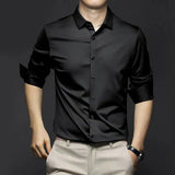 Florian | Herren Frühlings Slim Fit Hemd – Schwarz