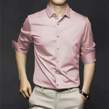 Florian | Herren Frühlings Slim Fit Hemd – Rosa