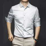 Florian | Herren Frühlings Slim Fit Hemd – Weiß