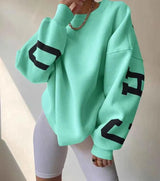 Oversize Pullover – mintgrün