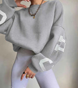 Oversize Pullover – Grau