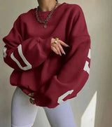 Oversize Pullover – Rot