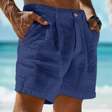 Benjamin | Herren Casual Shorts mit Kordelzug und Taschen – Dunkelblau