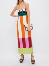 Paloma | Damen Maxikleid Multi-Look – Vielseitiges Sommerkleid Urlaub & Strand 2026 – Mehrfarbig