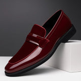 Sebastian | Penny Loafer Herren Leder Wildleder Business Slipper – Rot