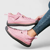 Jessica | Damen Lässig Schicke Bequeme Schnürsneaker – Rosa
