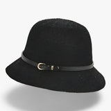 Faltbarer Sonnenhut mit UV-Schutz für Damen – Schwarz