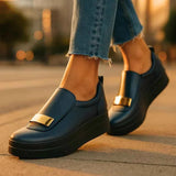 Plateau Loafer Damen – Blau