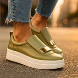 Plateau Loafer Damen – Grün