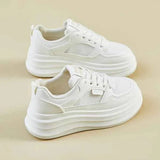 Plateau Sneaker Damen – Weiß