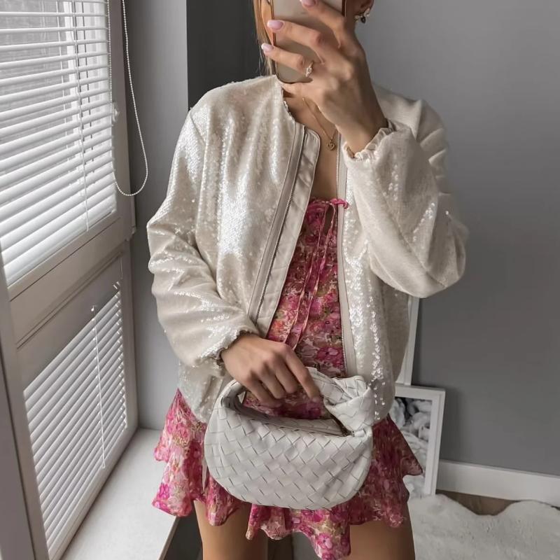 Jezza | Pailettes Bomberjacke