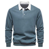 Polo Pullover Herren – Retro Blau