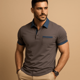 Poloshirt Herren Kurzarm – Dunkelgrau