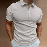 Poloshirt Herren Slim Fit – Hellgrau