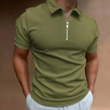 Poloshirt Herren Slim Fit – Olivgrün