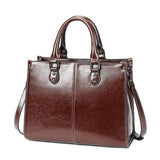 Renata – Elegante Tote Handtasche – Kaffee