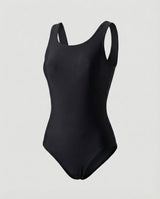 Damen Sport Einteiler Badeanzug – Schnell Trocknende Swimwear – Schwarz