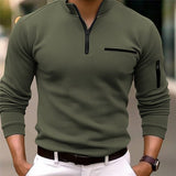 Pullover Herren Mit Stehkragen Slim Fit – Grün